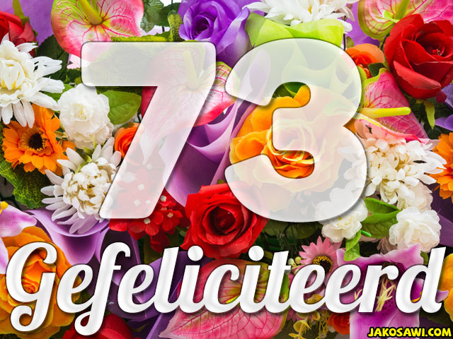 73 jaar boeket