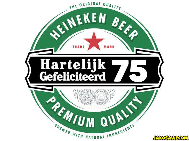75 jaar gefeliciteerd heineken