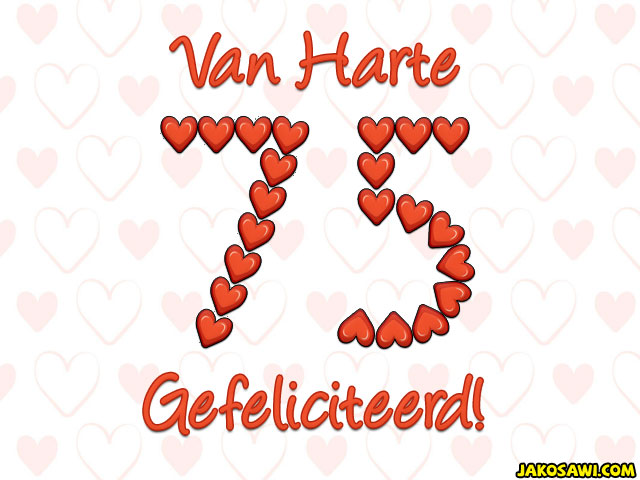 75 jaar hartjes