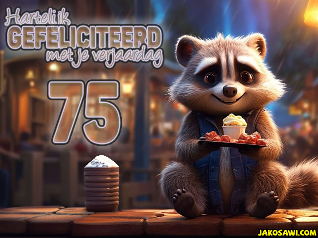 75 jaar wasbeer