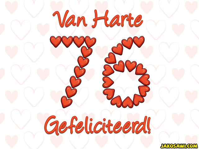 76 jaar hartjes