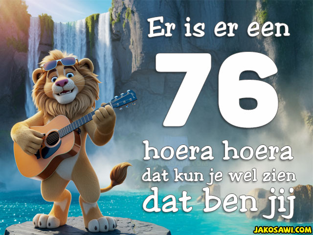 76 jaar leeuw muziekaal