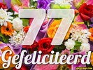 77 jaar boeket
