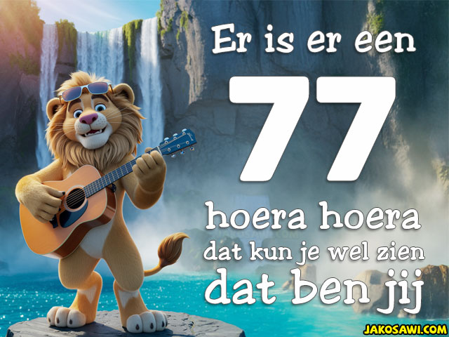 77 jaar leeuw muziekaal
