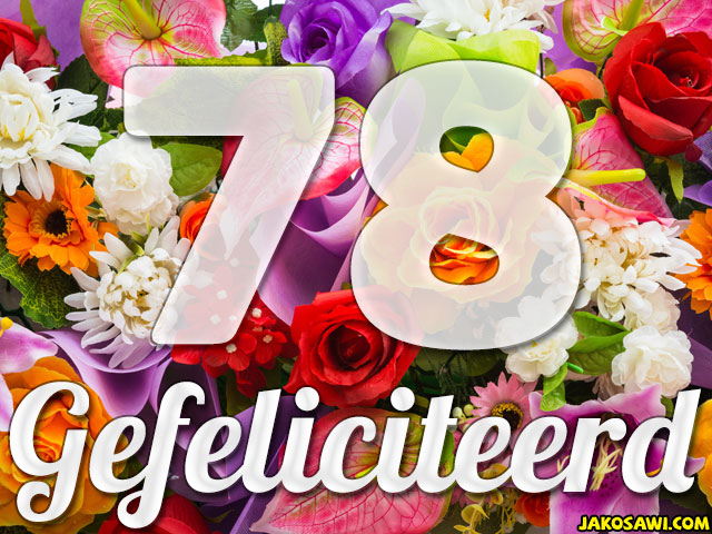 78 jaar boeket