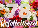 78 jaar boeket