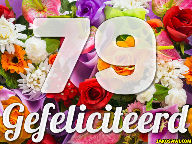 79 jaar boeket