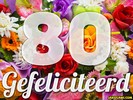 80 jaar boeket