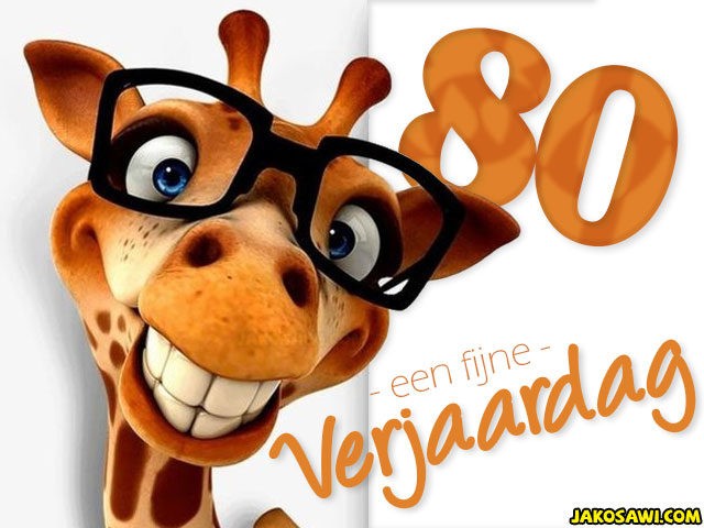 80 jaar fijne verjaardag 2201