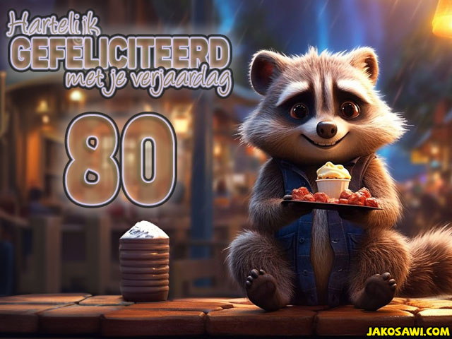 80 jaar wasbeer