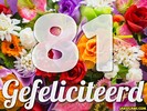 81 jaar boeket