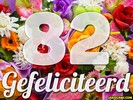 82 jaar boeket