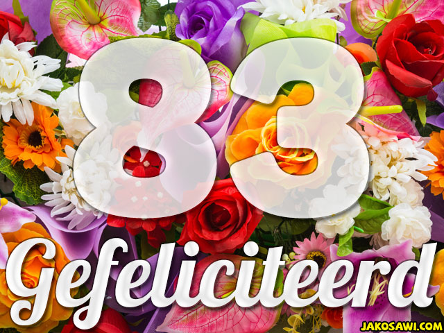 83 jaar boeket