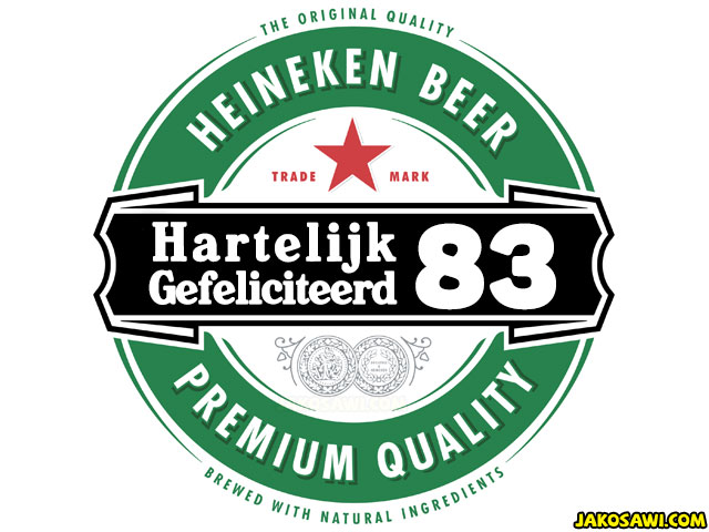 83 jaar gefeliciteerd heineken