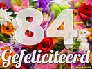 84 jaar boeket