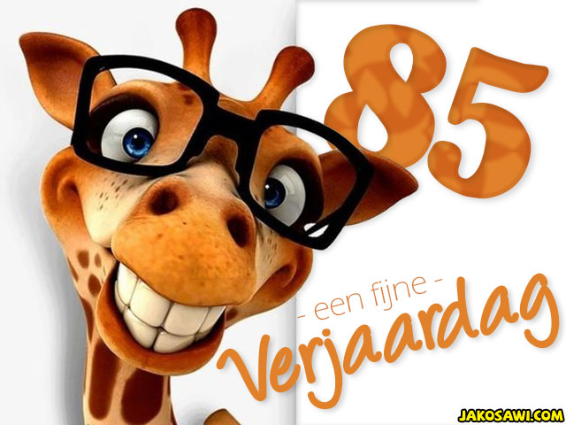 85 jaar fijne verjaardag 2201