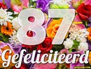 87 jaar boeket