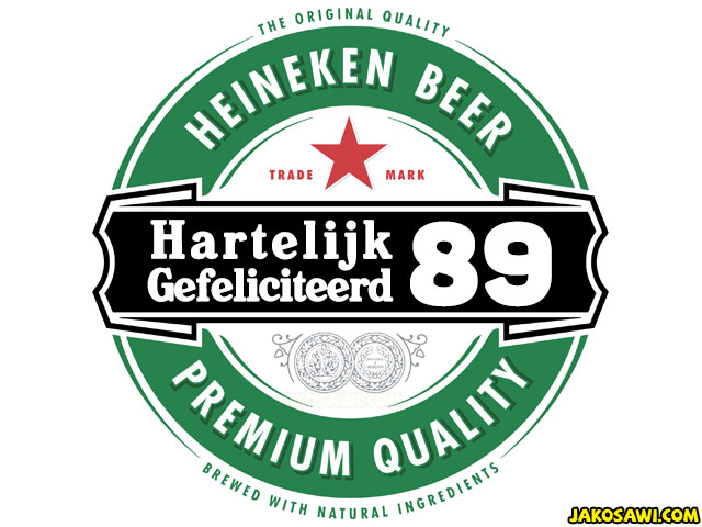 89 jaar gefeliciteerd heineken