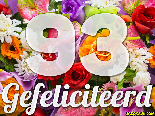 93 jaar boeket