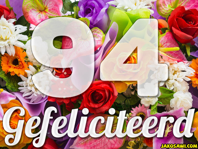94 jaar boeket
