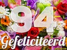 94 jaar boeket