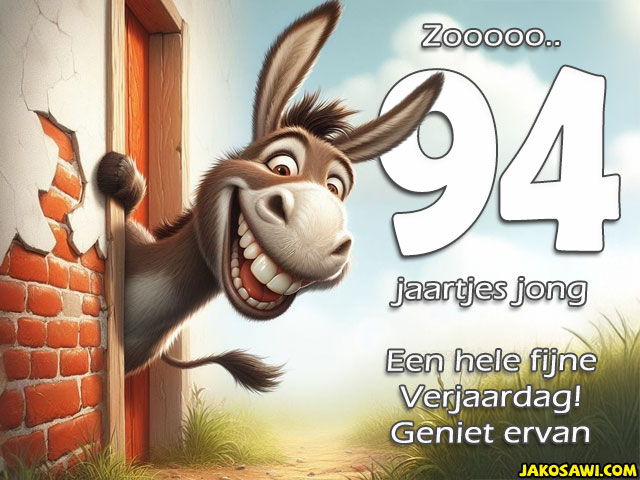 94 jaar jong