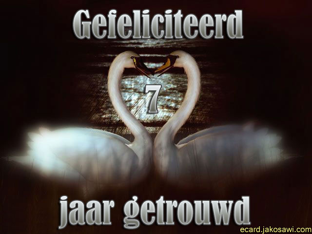 07 jaar getrouwd zwaan