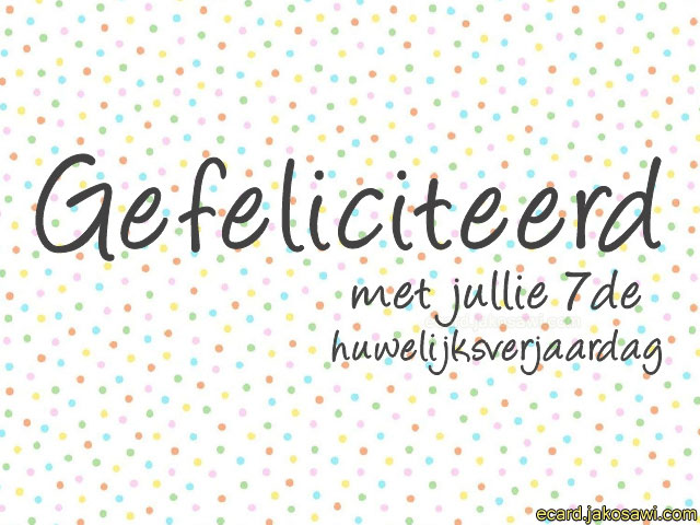 07 jaar huwelijk 1501