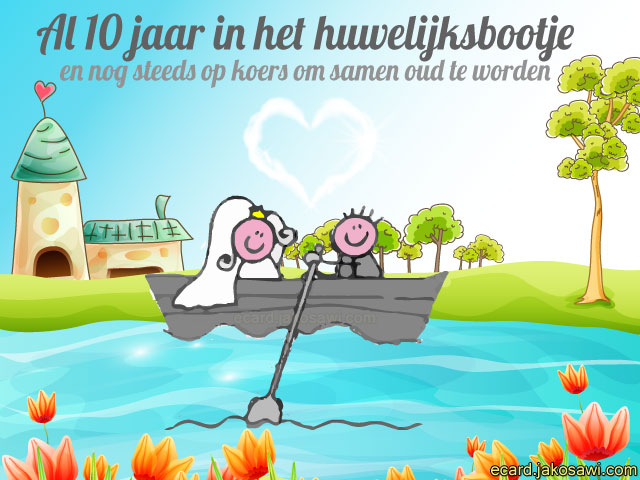 10 jaar huwelijksbootje