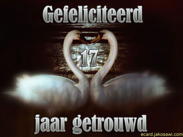 17 jaar getrouwd zwaan