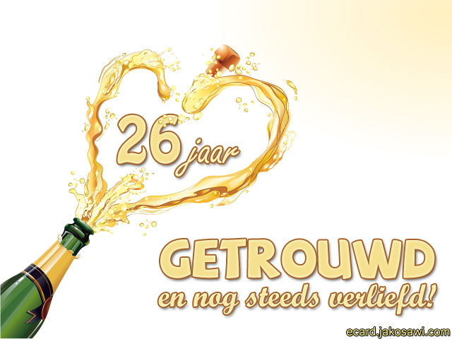 26 jaar getrouwd champagne 1301