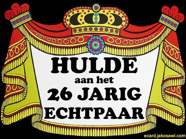 26 jaar hulde