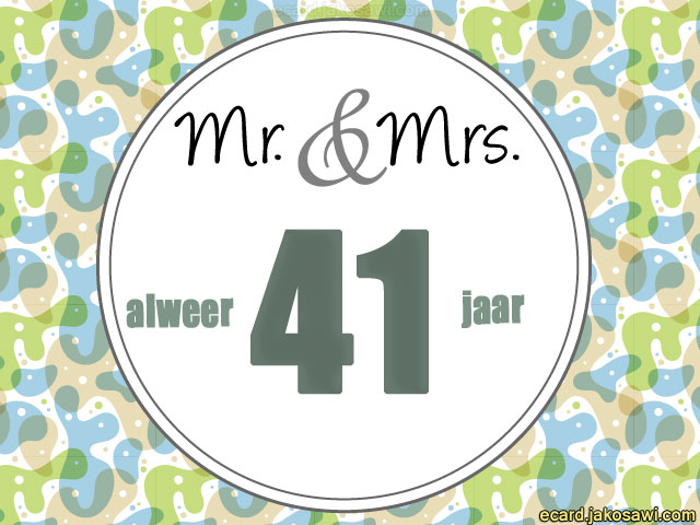 41 jaar mr en mrs 1501