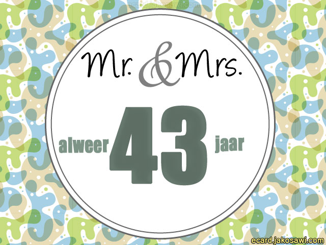 43 jaar mr en mrs 1501