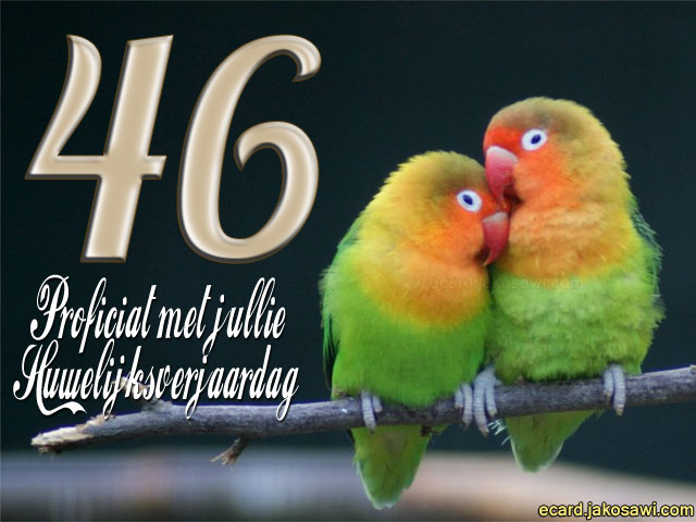46 jaar lovebirds 1401