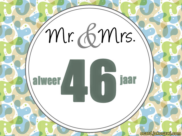 46 jaar mr en mrs 1501
