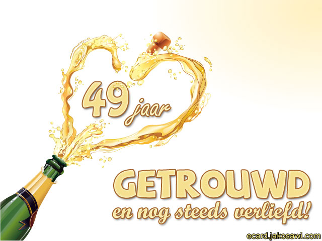 49 jaar getrouwd champagne 1301