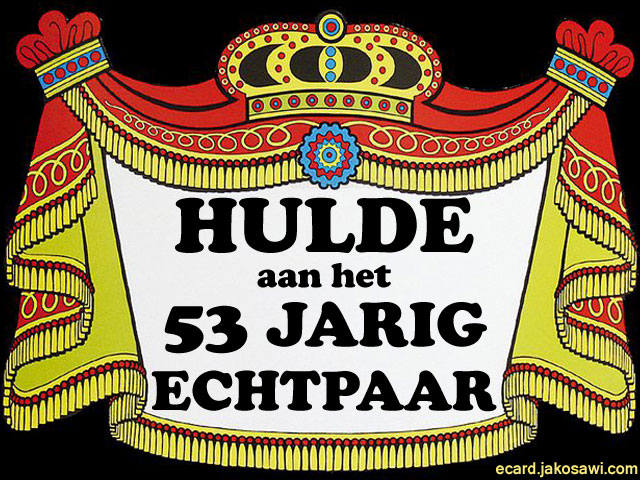 53 jaar hulde