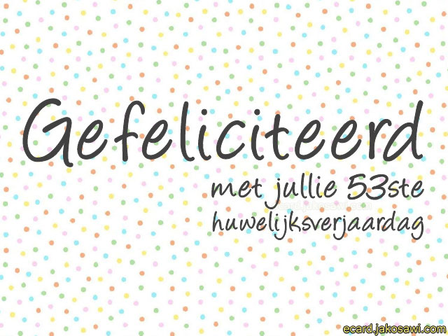 53 jaar huwelijk 1501