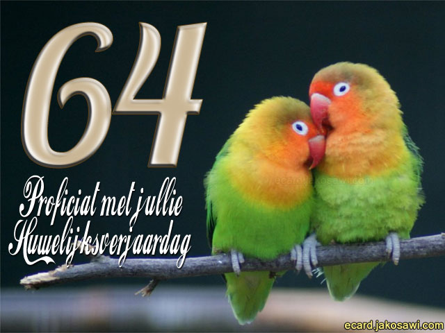 64 jaar lovebirds 1401
