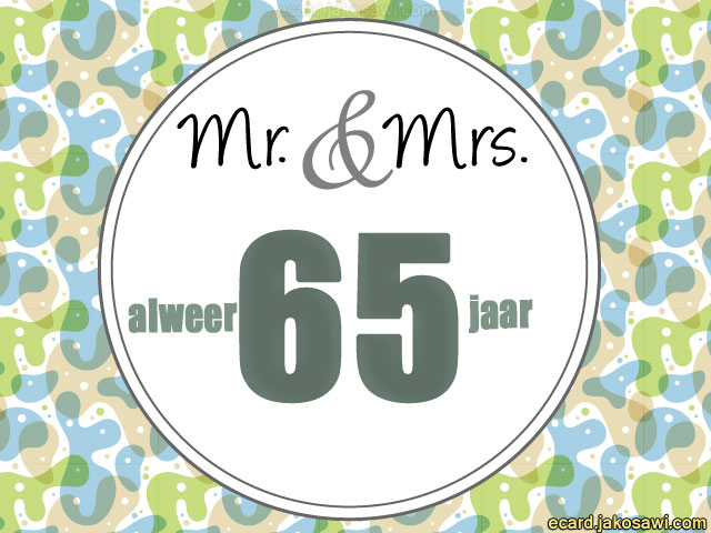 65 jaar mr en mrs 1501